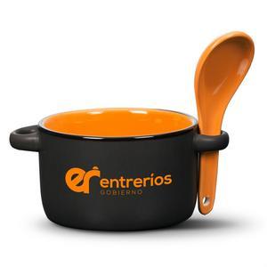 Merritt Soup Mug & Spoon - Imprinted