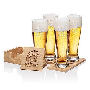 Bamboo Coaster Gift Set - Sussex