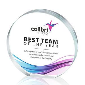 Gainsborough Circle VividPrint™ Award - Clear