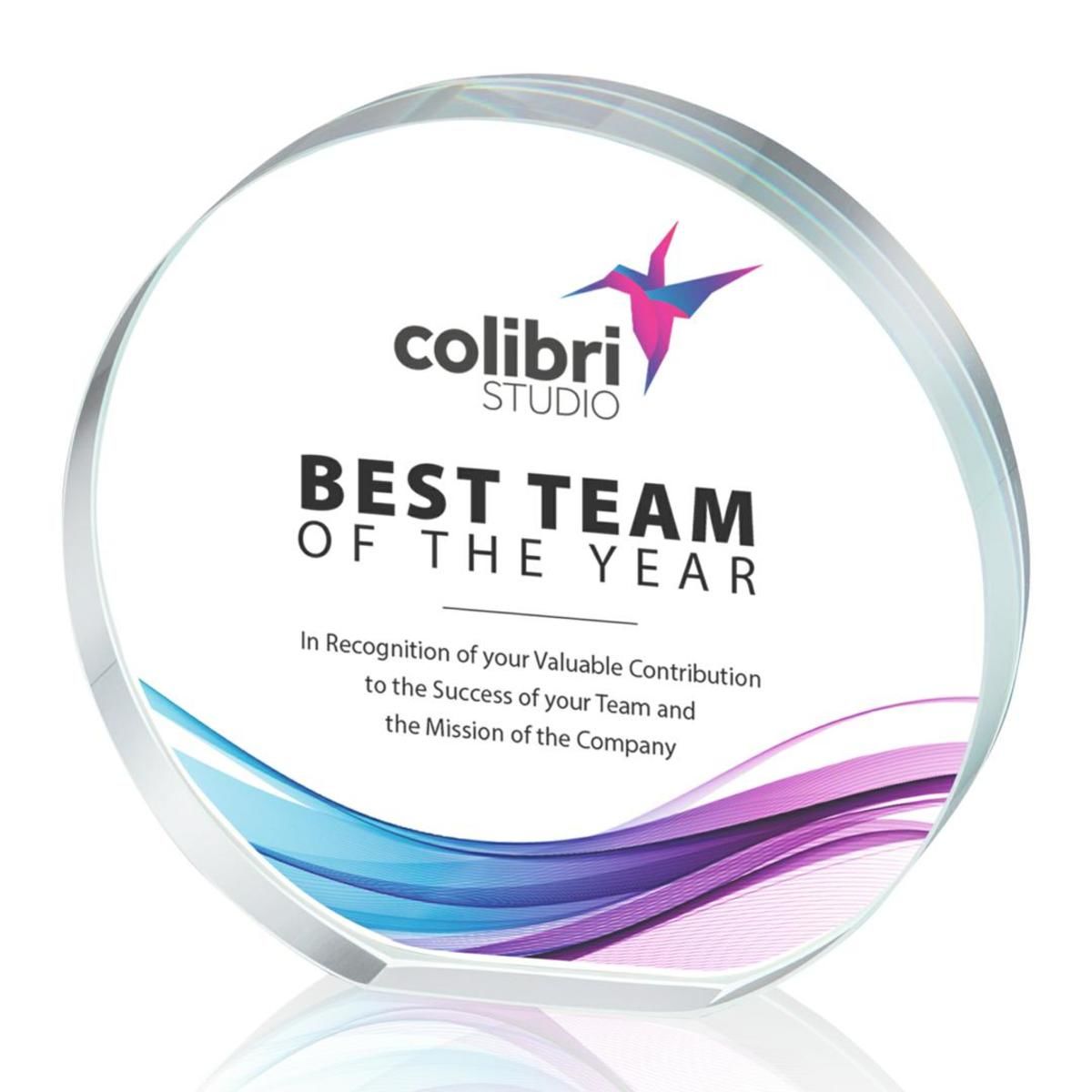 Gainsborough Circle VividPrint™ Award - Clear