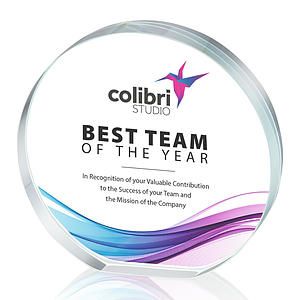 Gainsborough Circle VividPrint™ Award - Clear