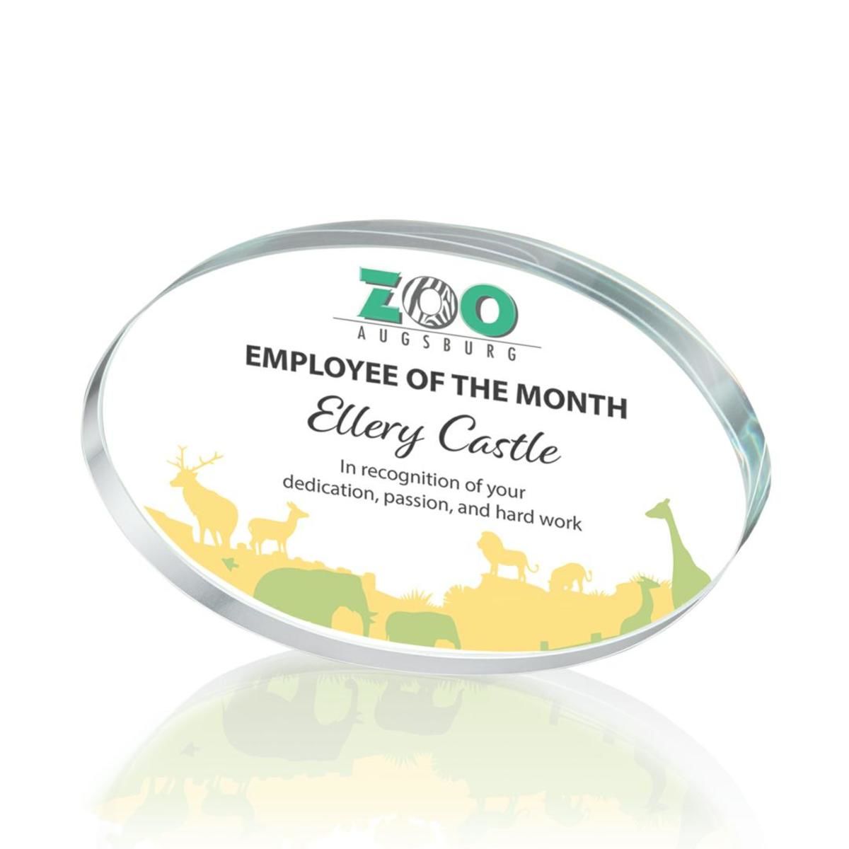 Baldus Oval VividPrint™ Award - Clear