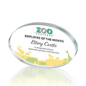 Baldus Oval VividPrint™ Award - Clear
