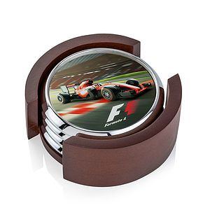 Danville VividPrint™ Coaster on Colfax Base - Set of 4 