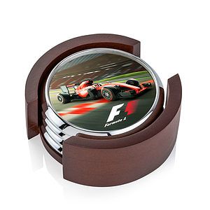 Danville VividPrint™ Coaster on Colfax Base - Set of 4 