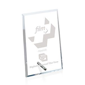 Windsor Rectangle Vertical Award - Chrome