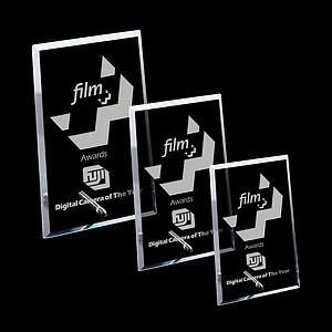 Windsor Rectangle Vertical Award - Chrome