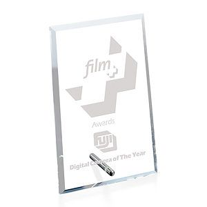 Windsor Rectangle Vertical Award - Chrome