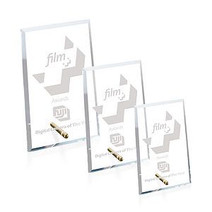 Windsor Rectangle Vertical Award - Gold