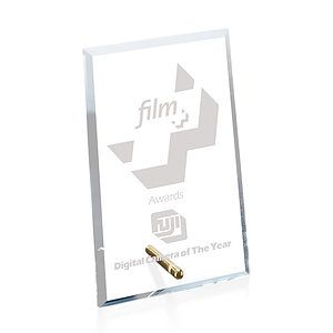 Windsor Rectangle Vertical Award - Gold
