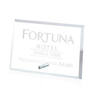 Windsor Rectangle Horizontal Award - Chrome