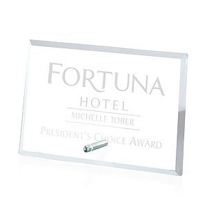 Windsor Rectangle Horizontal Award - Chrome