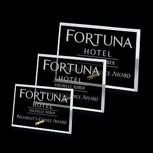 Windsor Rectangle Horizontal Award - Gold