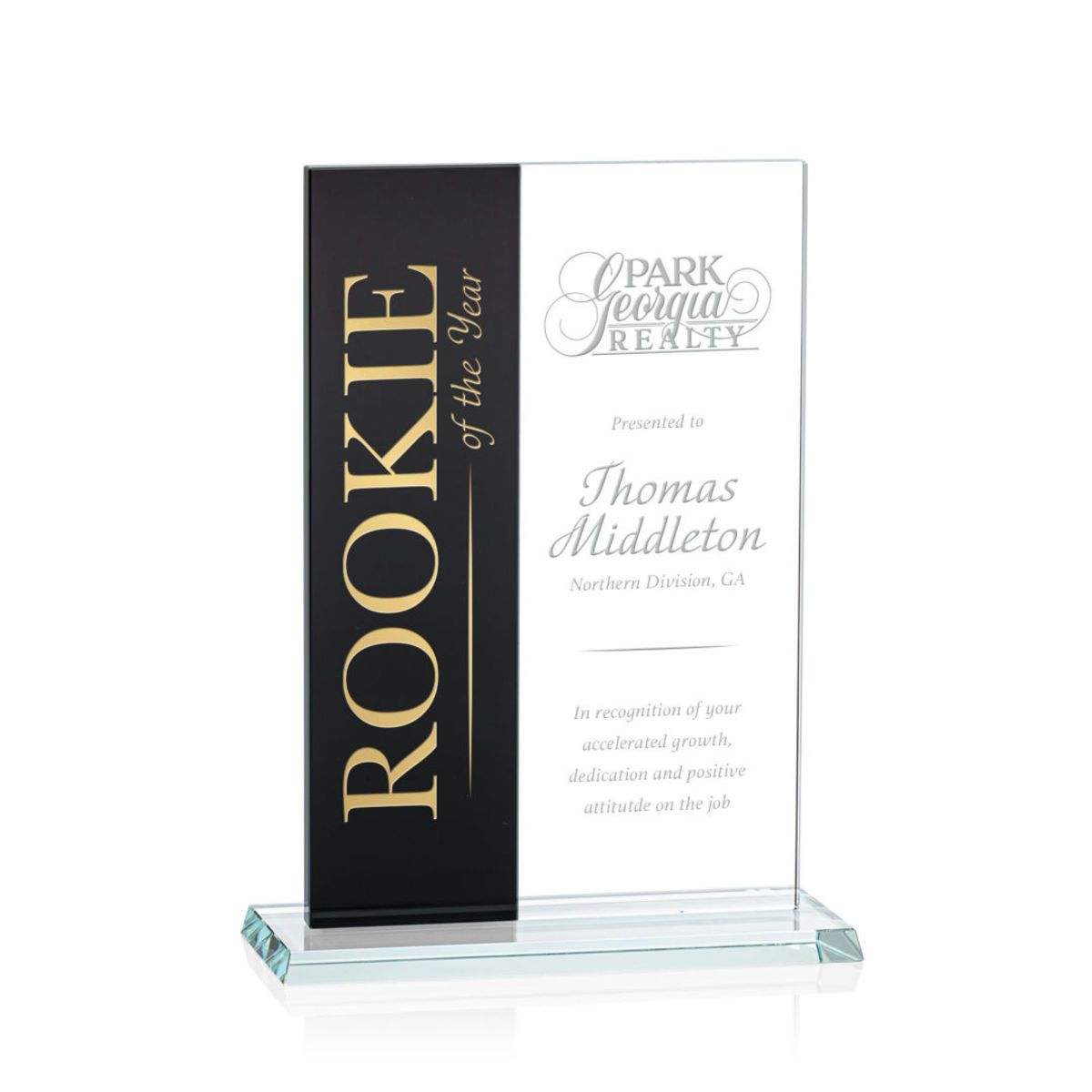 Composite Vertical Award - Black