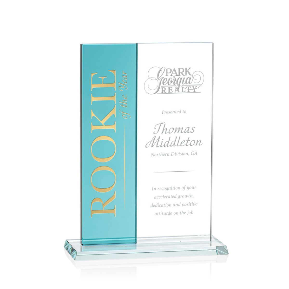Composite Vertical Award - Teal