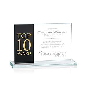 Composite Horizontal Award - Black