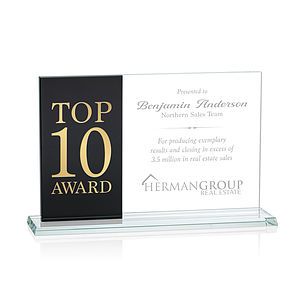 Composite Horizontal Award - Black