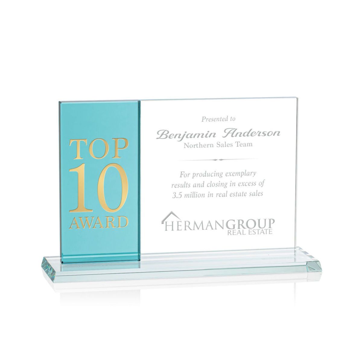 Composite Horizontal Award - Teal