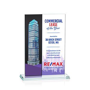 Composite Vertical VividPrint™ Award - Black