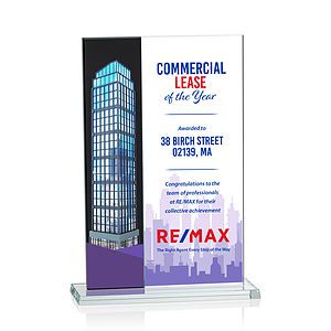 Composite Vertical VividPrint™ Award - Black