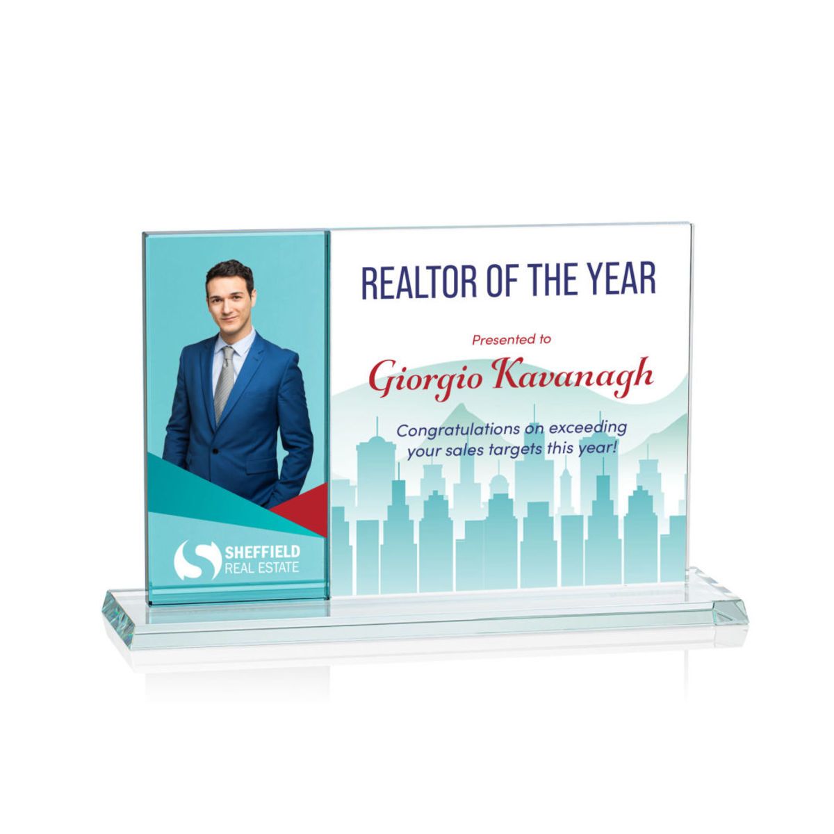 Composite Horizontal VividPrint™ Award - Teal