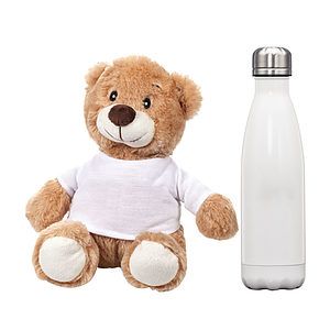 Chester Teddy Bear/Bottle Gift Set