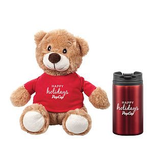 Chester Teddy Bear/Tumbler Gift Set