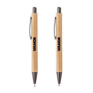 Lucky Clicker Bamboo Pen & Pencil Set