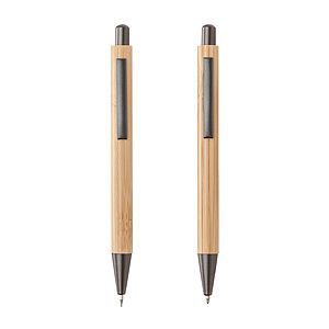 Lucky Clicker Bamboo Pen & Pencil Set