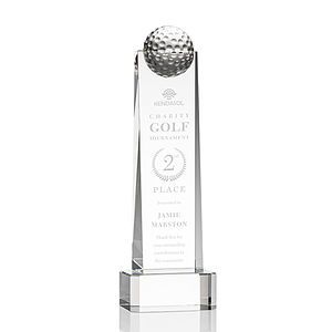 Dunbar Golf Award on Base - Clear