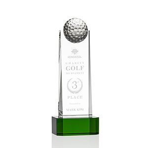 Dunbar Golf Award on Base - Green