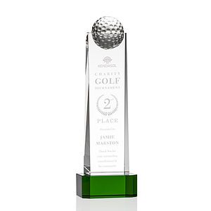 Dunbar Golf Award on Base - Green