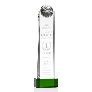 Dunbar Golf Award on Base - Green