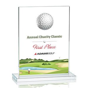 Cumberland VividPrint™ Golf Award - Clear