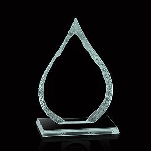 Iceberg Oil Drop Award on Base - Jade