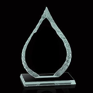 Iceberg Oil Drop Award on Base - Jade