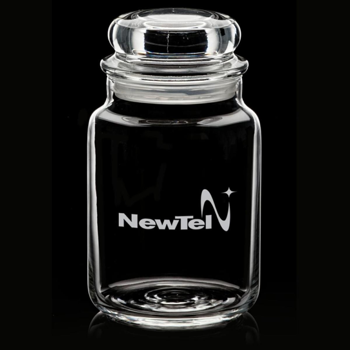 Bradwick Jar & Lid - Deep Etch