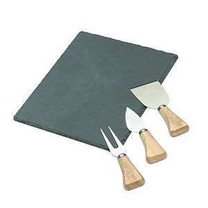 Maitre d' Slate Cheese Set - 4pc
