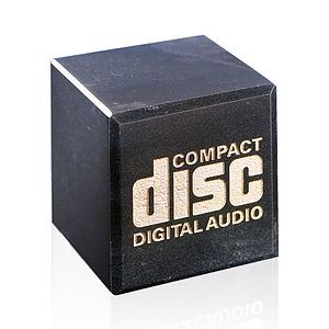 Marble Cube Award - Black