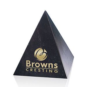 Marble Pyramid Award - Black
