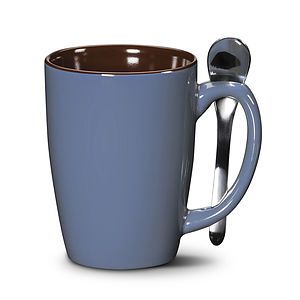Roberta Mug & Spoon - Deep Etch