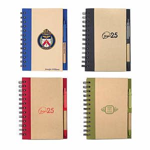 Spiral Bound Notebook & Harvest Pen