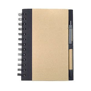 Spiral Bound Notebook & Harvest Pen