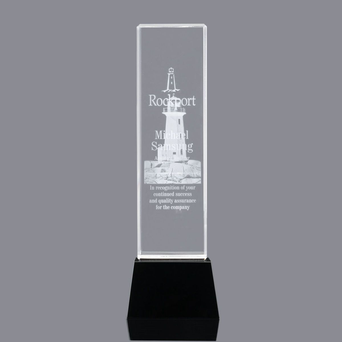 Robson 3D Award on Base - Black