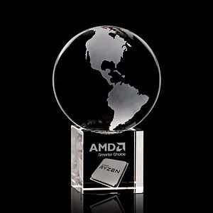 Globe on Cube 3D Award