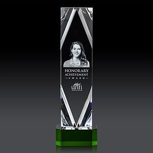 Delta 3D Award on Base - Green