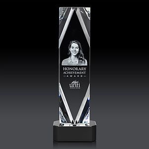 Delta 3D Award on Base - Black