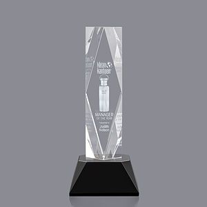 President 3D Award on Base - Black