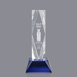President 3D Award on Base - Blue 
