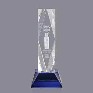 President 3D Award on Base - Blue 